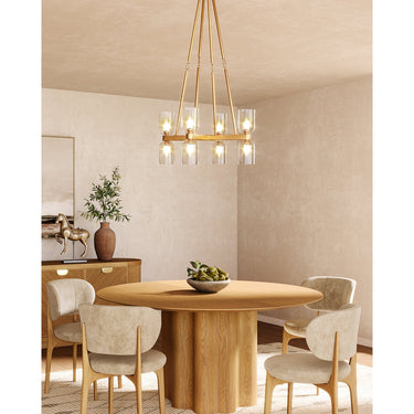 Alora Lucian 8 Light Chandelier 22 Inch - Crescent Harbor