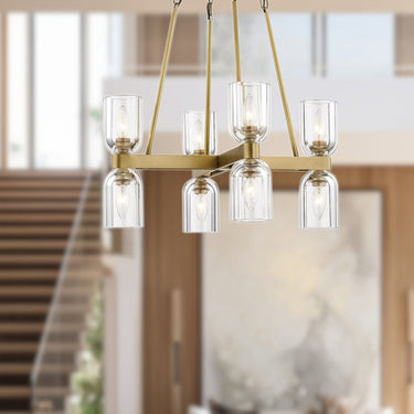 Alora Lucian 8 Light Chandelier 22 Inch - Crescent Harbor