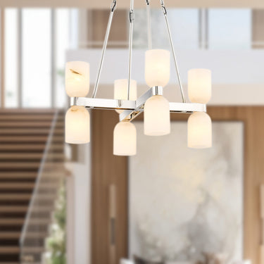 Alora Lucian 8 Light Chandelier 22 Inch - Crescent Harbor