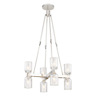 Alora Lucian 8 Light Chandelier 22 Inch - Crescent Harbor