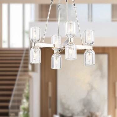 Alora Lucian 8 Light Chandelier 22 Inch - Crescent Harbor