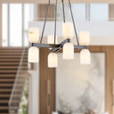 Alora Lucian 8 Light Chandelier 22 Inch - Crescent Harbor