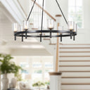 Alora Lucian 8 Light Chandelier 36 Inch - Crescent Harbor