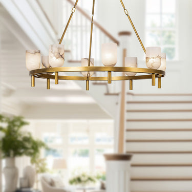 Alora Lucian 8 Light Chandelier 36 Inch - Crescent Harbor