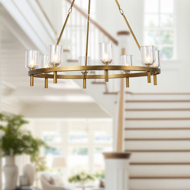 Alora Lucian 8 Light Chandelier 36 Inch - Crescent Harbor