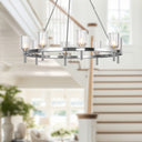Alora Lucian 8 Light Chandelier 36 Inch - Crescent Harbor