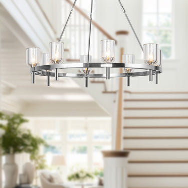 Alora Lucian 8 Light Chandelier 36 Inch - Crescent Harbor