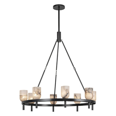 Alora Lucian 8 Light Chandelier 36 Inch - Crescent Harbor