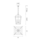 Alora Manor 4 Light 12 Inch Pendant - Crescent Harbor