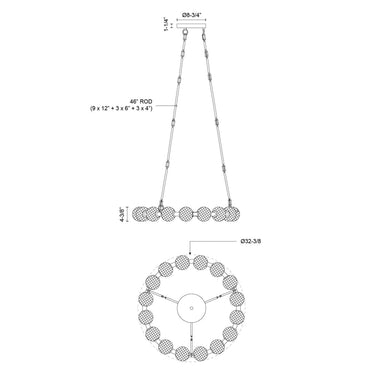 Alora Marni LED Chandelier 32 Inch - Crescent Harbor