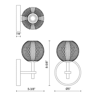Alora Marni LED Wall/Vanity Light - Crescent Harbor
