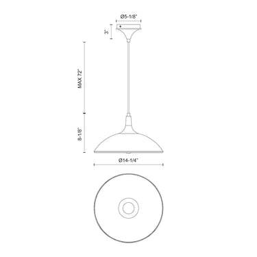 Alora Mood Abel PD627914 14 Inch Pendant 2