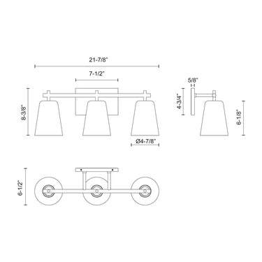 Alora Mood Addison VL638221 22 Inch Vanity Light 1