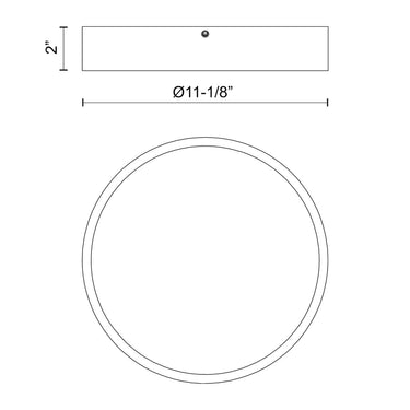 Alora Mood Adelaide FM554011 11 Inch LED Flush Mount 2