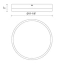 Alora Mood Adelaide FM554211 11 Inch LED Flush Mount 1