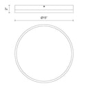 Alora Mood Adelaide FM554215 15 Inch LED Flush Mount 2