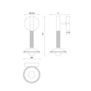 Alora Mood Arden WV616114 14 Inch (With Shade) LED Wall/Vanity Light 4