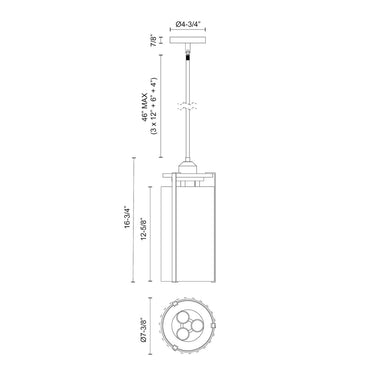 Alora Mood Belmont PD536107 7 Inch Pendant 2