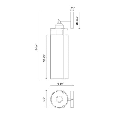 Alora Mood Belmont WV536005 5 Inch Wall/Vanity Light 1