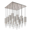 Alora Mood Bordeaux 4-in 16 Head Multi Pendant 