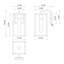 Alora Mood Brentwood EW652505BKCL 12 Inch Exterior Wall Sconce 4