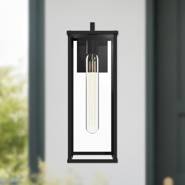 Alora Mood Brentwood EW652707BKCL 17 Inch Exterior Wall Sconce 2