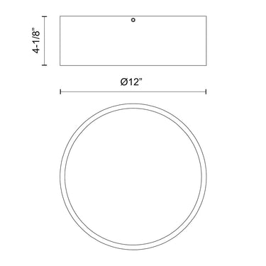Alora Mood Brisbane FM556012 12 Inch Flush Mount 2