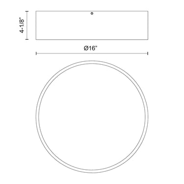 Alora Mood Brisbane FM556016 16 Inch Flush Mount 2