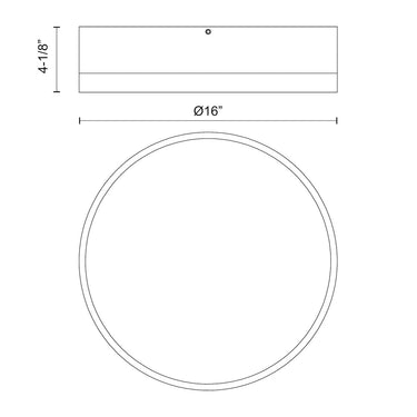 Alora Mood Brisbane FM556216 16 Inch Flush Mount 2