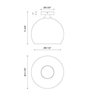 Alora Mood Castilla FM506312 12 Inch Flush Mount 1