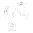 Alora Mood Castilla WV506108 8 Inch Wall/Vanity Light 1