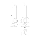 Alora Mood Claire WV607201 5 Inch Wall/Vanity Light 1