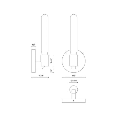 Alora Mood Claire WV607201 5 Inch Wall/Vanity Light 1