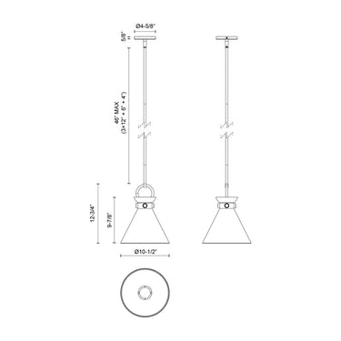 Alora Mood Emerson PD412011 11 Inch Pendant 2