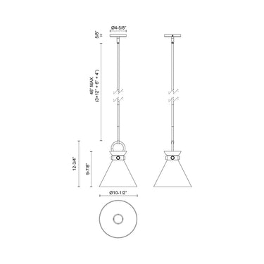 Alora Mood Emerson PD412511 11 Inch Pendant 2