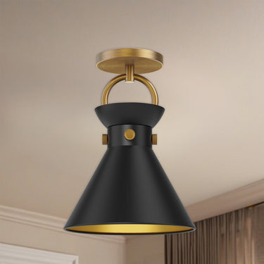 Alora Mood Emerson SF412009 9 Inch Semi-Flush Mount 4