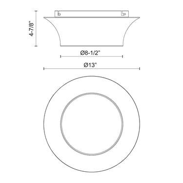 Alora Mood Emiko FM523013 12 Inch Flush Mount 2