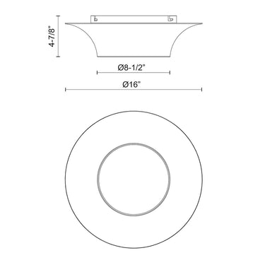 Alora Mood Emiko FM523016 16 Inch Flush Mount 2