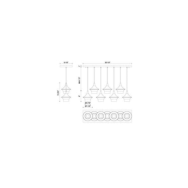 Alora Mood Emiko LP523036 36 Inch Linear Pendant 2
