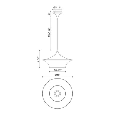 Alora Mood Emiko PD523016 16 Inch Pendant 2