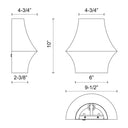 Alora Mood Emiko WV523210 10 Inch Wall/Vanity Light 2