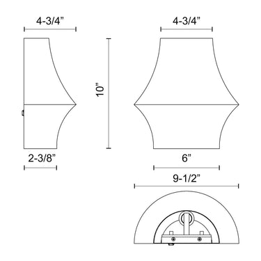 Alora Mood Emiko WV523210 10 Inch Wall/Vanity Light 2