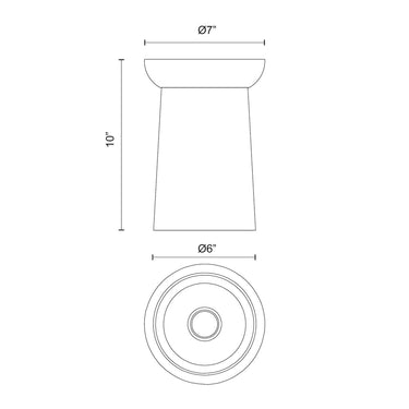 Alora Mood Emil FM542007 7 Inch Flush Mount 2