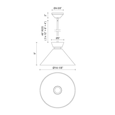 Alora Mood Halston PD470514 14 Inch Pendant 3