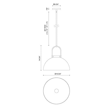 Alora Mood Harper PD504016 16 Inch Pendant 2