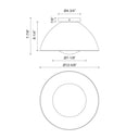 Alora Mood Haven FM402513 12 Inch Flush Mount 4