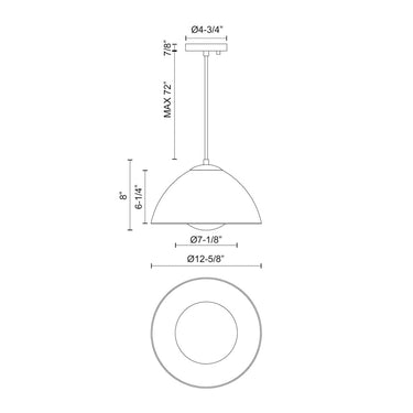 Alora Mood Haven PD402513 12 Inch Pendant 3