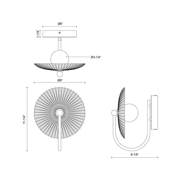 Alora Mood Hera WV417801 11 Inch LED Wall/Vanity Light 2