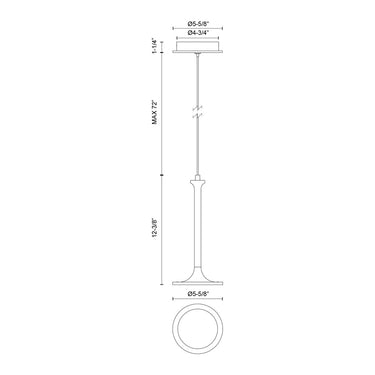 Alora Mood Issa PD418006 6 Inch LED Pendant 2