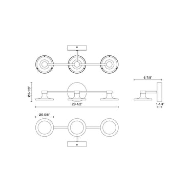 Alora Mood Issa VL418021 21 Inch LED Vanity Light 2